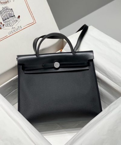 Replica Hermès Herbag 31Cm Black