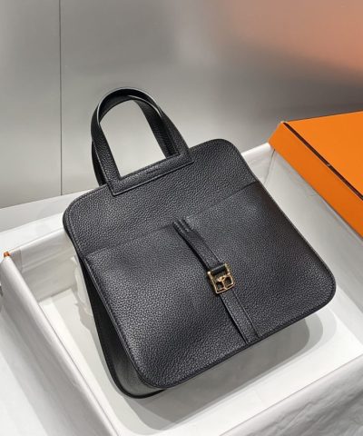 Replica Hermès Halzan Black