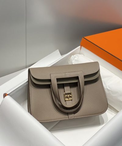 Replica Hermès Halzan Asphalt Gray