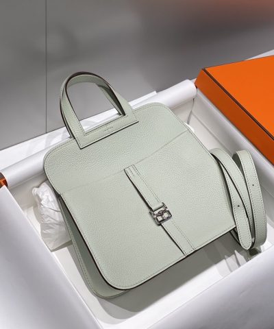 Replica Hermès Halzan Light Green