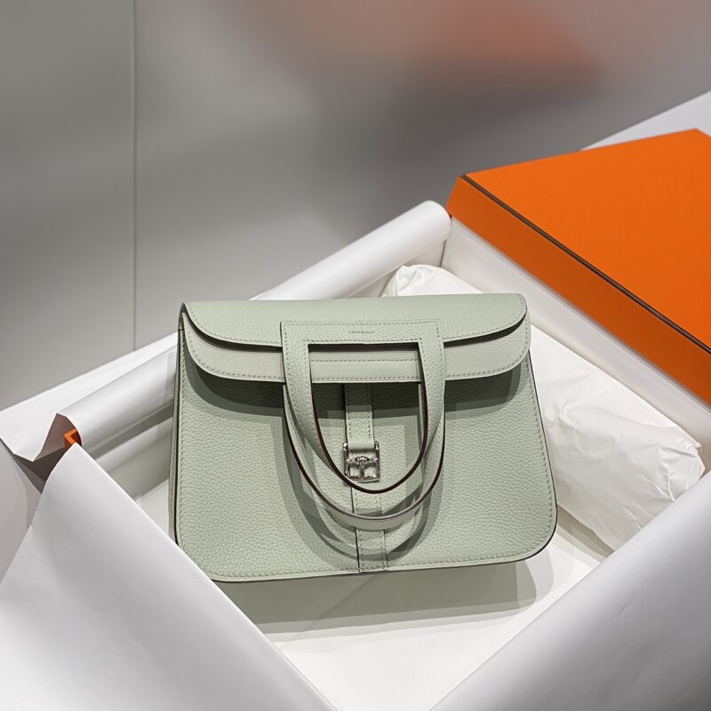 Replica Hermès Halzan Light Green
