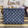 Replica Louis Vuitton Pochette Voyage Dark Blue