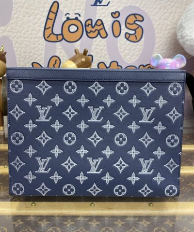 Replica Louis Vuitton Pochette Voyage Dark Blue