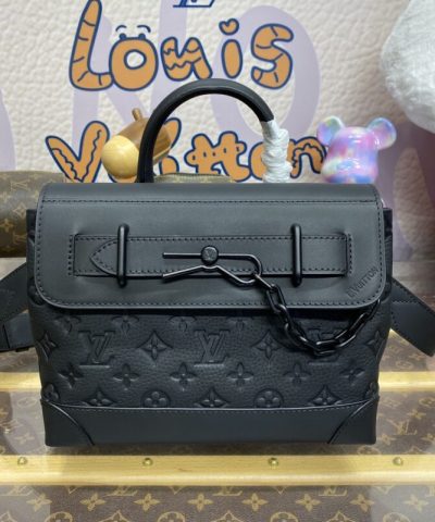 Replica Louis Vuitton Steamer Full Black - high-end replica designer purse