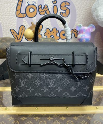 Replica Louis Vuitton Steamer Black - top-grade luxury bag dupe