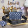 Replica Louis Vuitton Gaston Wearable Wallet Blue - premium superclone handbag
