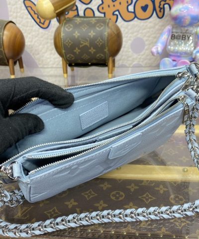Replica Louis Vuitton Multi Pochette Accessoires Light Blue