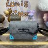 Replica Louis Vuitton Steamer Wearable Wallet Grey