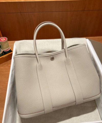 Replica Hermès Garden Party 30Cm Negonda Beton - affordable luxury replica bag