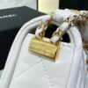 CHANEL 19 Mini Flap White Bag - high-end replica designer purse