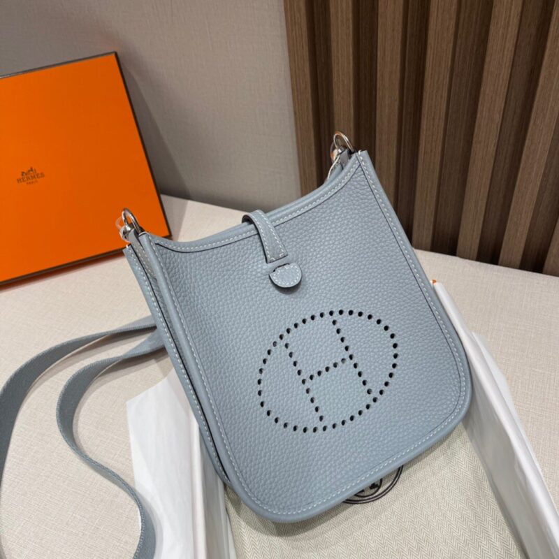 Replica Hermès Evelyne II Tpm Linen Blue