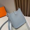 Replica Hermès Evelyne II Tpm Linen Blue - 1:1 premium replica handbag