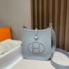 Replica Hermès Evelyne II Tpm Linen Blue - high-quality designer bag dupe