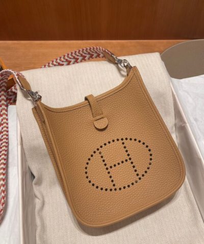 Replica Hermès Evelyne II Tpm Brown - top-grade luxury bag dupe