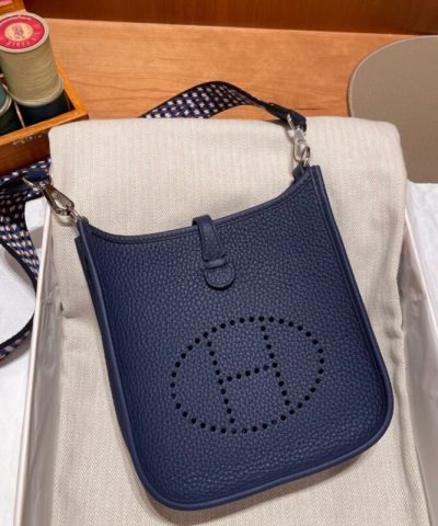 Replica Hermès Evelyne II Tpm Black - 1:1 premium replica handbag