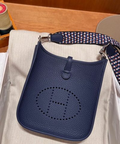 Replica Hermès Evelyne II Tpm Black - elite factory replica handbag