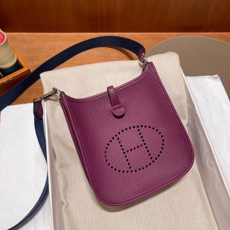 Replica Hermès Evelyne II Tpm Purple - 1:1 premium replica handbag
