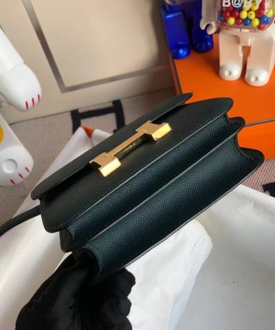 Replica Hermès Constance 18Cm Dark Green