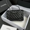 CHANEL Classic Flap 23cm Black Silver - high-quality designer bag dupe