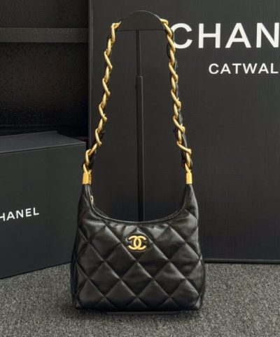 CHANEL 24a Hobo Small - elite factory replica handbag