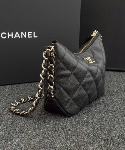 CHANEL 24p Dumpling Bag Black