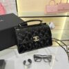 CHANEL 23 Patent Box Bag - affordable luxury replica bag