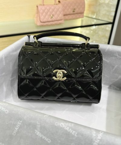 CHANEL 23 Patent Box Bag - top-grade luxury bag dupe