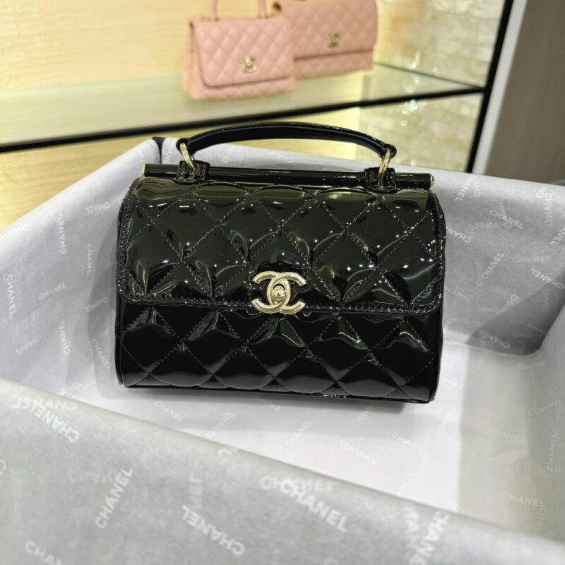 CHANEL 23 Patent Box Bag - top-grade luxury bag dupe