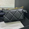 CHANEL 19 Wallet on Chain Black - 1:1 premium replica handbag