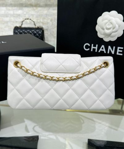 CHANEL 24c Baguette Bag White