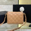 CHANEL 19 Mini Flap Caramel Bag - top-grade luxury bag dupe