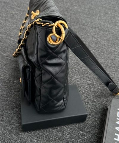 CHANEL 24p Postman Bag Small Black