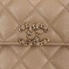 CHANEL 23P Kelly Handle Milk Tea - high-end replica designer purse