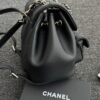 CHANEL 23C Backpack Small Black - high-quality designer bag dupe