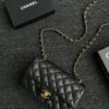 CHANEL Classic Flap 20cm Black Caviar - top-grade luxury bag dupe