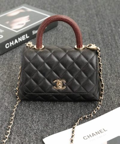 CHANEL 23P Coco Lizard Handle