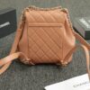 CHANEL 23A Backpack Small Caramel - 1:1 premium replica handbag