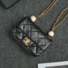 CHANEL CF Double Pearl Black