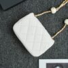 CHANEL CF Double Pearl White - affordable luxury replica bag
