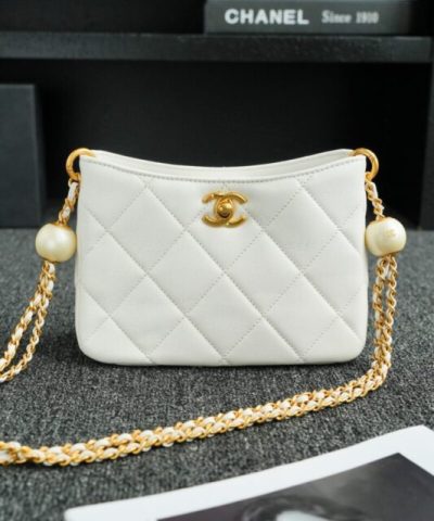 CHANEL 24s Double Pearl White - premium superclone handbag
