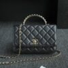 CHANEL 24s Pearl Handle Black - 1:1 premium replica handbag