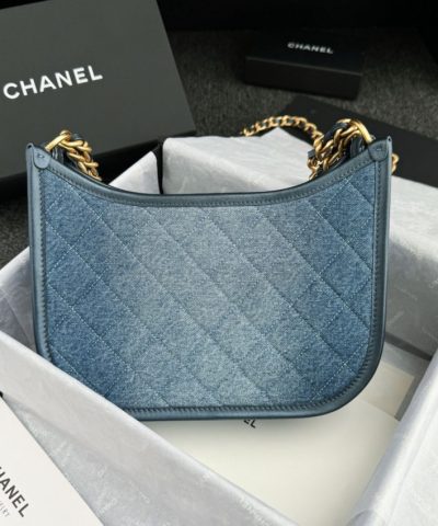 CHANEL 23c Hobo Small Denim - premium superclone handbag
