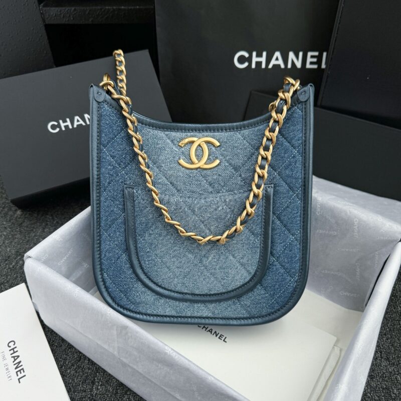 CHANEL 23S Hobo Denim - high-quality designer bag dupe