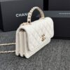 CHANEL 24s Pearl Handle White - top-grade luxury bag dupe