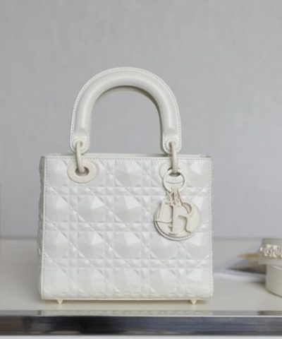 Replica Lady Dior Ultramatte White Grid Abc