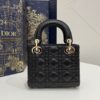 Replica Lady Dior Mini Black - affordable luxury replica bag