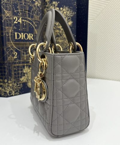 Replica Lady Dior Mini Stone Grey