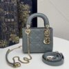 Replica Lady Dior Mini Cloud Grey
