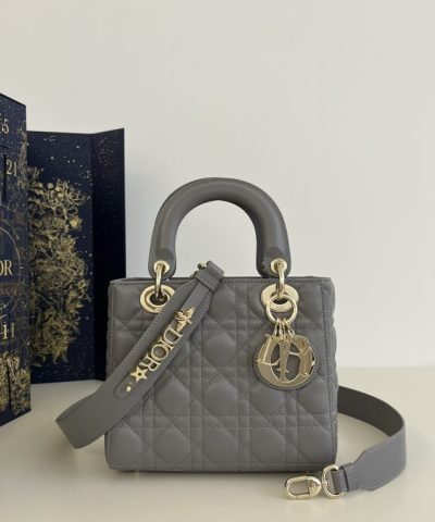 Replica Lady Dior Grey Abc - high-quality designer bag dupe