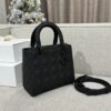 Replica Lady Dior Medium Ultramatte Black